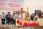 Lưu học sinh Lào vui đón Tết Bunpimay tại Trường Cao đẳng Sơn La 