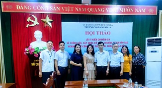  Hội thảo lấy ý kiến chuyên gia về cập nhật, chỉnh sửa, bổ sung chương trình đào tạo.