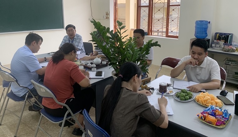 Thầy Hiệu trưởng dự họp khoa Kỹ thuật công nghệ chỉ đạo chuyên môn năm học 2023-2024